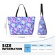 thumbnail image 4 of Fotbe Blue Skull Daisy Bolsa de Viaje para Playa - Resistente al Agua, Bolsa Tote de Gran Capacidad y Ligera con 7 Bolsillos para Mujeres y Hombres, 4 of 7