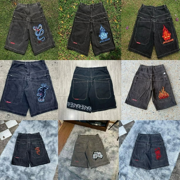 JNCO men clothing baggy jeans Shorts Hip Hop High quality printing