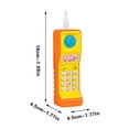 thumbnail image 3 of Loespoir Mini Cell Phone Toy with Music, Flash Light Childrens Toy, Music Education Toy, Remote Control Gift, Kids Entertainment, Sensory Play(Orange), 3 of 4