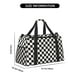 thumbnail image 3 of Disketp Black and White Checkerboard Bolsa de Viaje Tipo Duffle, Bolso de Mano para Fin de Semana para Mujer, Bolsa de Gimnasio Ligera para Hombre, Esencial para Viajes, 3 of 7