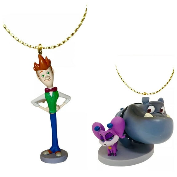 Puppy Pals Rufus & Cupcake & Bob Ornament Pvc Figure Figurine Charm 3” Disney New