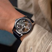 Bauer Mechanical Skeleton Clear Blue