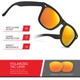 thumbnail image 5 of Polarized Sunglasses for Men Women Classic Vintage 80s Shades UV Protection Sun Glasses, 5 of 6