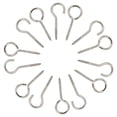 thumbnail image 1 of RUNROTOO 12 Pcs Crochets à Vis en Acier Inoxydable Argenté pour Rangement Suspendu Armoire de Cuisine, 1 of 5