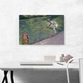 thumbnail image 2 of ARTCANVAS A Man Docking His Skiff 1878 Canvas Art Print by Gustave Caillebotte - Size: 26" x 18" (0.75" Deep), 2 of 9