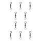 thumbnail image 2 of Eigraketly Paquete de 100 conectores giratorios de pesca de acero al carbono flexibles para agua salada 12-27mm accesorios de anzuelo de aparejo de anillo Blanco Talla 12 10piezas Eigraketly CBP581852, 2 of 4