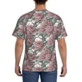 thumbnail image 2 of Rocae Rose Flowers for Men's Moisture-Wicking Crew Tee - T-Shirt for Sports, Outdoor Activities, and Casual WearSmall, 2 of 9