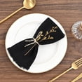 thumbnail image 4 of 36 Pack Black Cloth Napkins Cotton Linen Napkins 16 x 16 Inch Black Napkins Cloth Handmade with Fringe Soft Napkins Cloth Washable Rustic Dinner Napkins Cloth for Wedding Party Dinner Table, 4 of 7