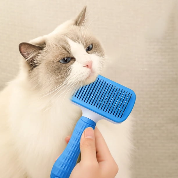 Suministros para mascotas Avtoify, cepillo para perros, cepillo para gatos, cepillo para perros con muda, cepillo autolimpiable para el cuidado de perros y gatos de pelo largo y corto, cepillos para