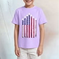 thumbnail image 2 of Kogui Independence Day Boys Shirt American Flag Tees Kids Toddler Short Sleeve Tee Shirts (Purple,3-4 Years), 2 of 4