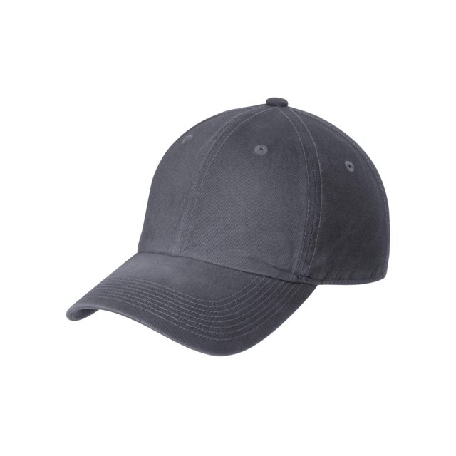 Top Headwear Spray Wash Hook & Loop Cap - Charcoal