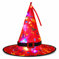 thumbnail image 3 of Ohmyroo Light Up Witch Hat, Cloth Halloween Costume Party Hat With Electronics, 3 of 8