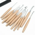 thumbnail image 4 of New crochet hook 6-12mm wooden stainless steel crochet needle knitting needle 12mm, 4 of 8