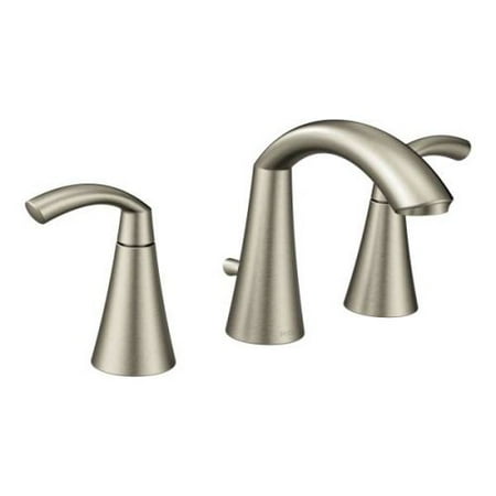 Moen T6173 Glyde Widespread Bathroom Faucet - Brushed Nickel