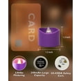 thumbnail image 4 of Purple Tea Lights Candles Operated  200+hour Flickering Electric Led Colored Tealights For Party Wedding Mardi Gras Holiday Decor 24-pack, 4 of 6