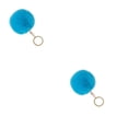 thumbnail image 4 of Advancent Fuzzy Ball Llavero Llaveros Conveniente Multi-colores Llaveros Mujeres para Niños Adultos Ancianos Estudiantes Azul Cielo 6cm Cielo azul 6cm 2piezas, 4 of 6