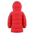 thumbnail image 2 of HILEELANG Little Boy Girl Winter Puffer Jackets Coats Christmas Red Hooded Light Weight Warm Padded Outerwear 5-6 Years, 2 of 5