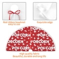 thumbnail image 4 of Rocae Popcorn2 for Christmas Tree Skirt with Pom Pom Trim for Holiday Party for Holiday Home Decor Indoor Outdoor-48", 4 of 7