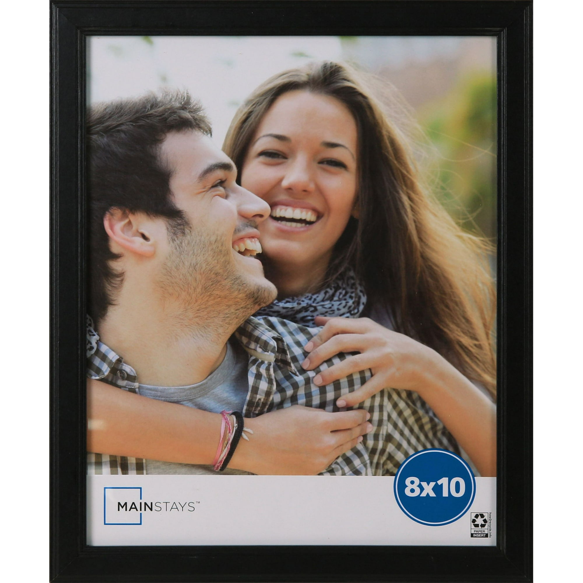 Mainstays 8 x 10 Black Step Program Tabletop Picture Frame