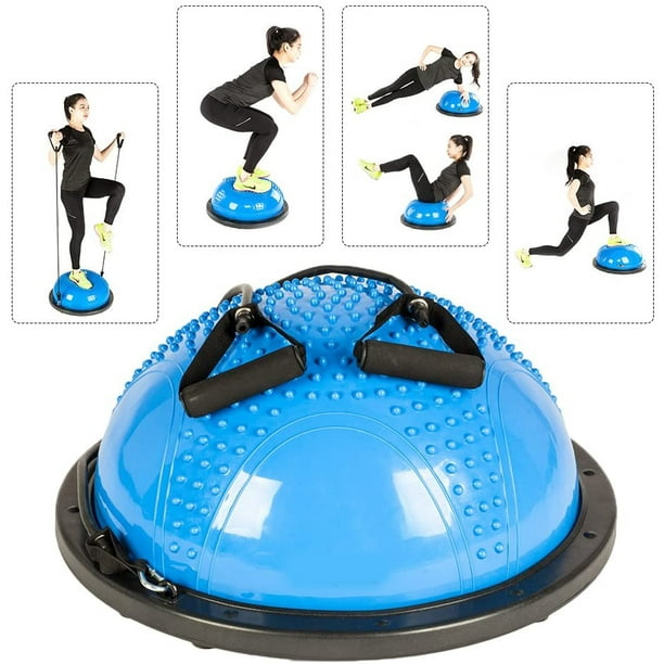 Balance Ball Balance Trainer, 23" Half Ball with Resistant Band