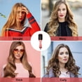 thumbnail image 4 of Dispositivo de cepillo secador de pelo 2 en 1, cepillo alisador negro para cabello medio a largo, peine secador para todo tipo de cabello, reduce el encrespamiento y la estática, 4 of 5