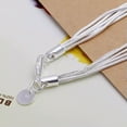 thumbnail image 2 of EOEMY Beautiful Fashion Silver Pretty Heart Women Solid Bracelet Wedding Girl 925, 2 of 3