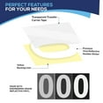 thumbnail image 5 of Reflective Mailbox Numbers for Outside - 50 Pieces (0-9) Waterproof,Self-Adhesive,Vinyl & Die-Cut White Number Stickers for House,Door,& Cars - 5 Sets (3 Inches x 3 Sets,4 Inches x 2 Sets), 5 of 9
