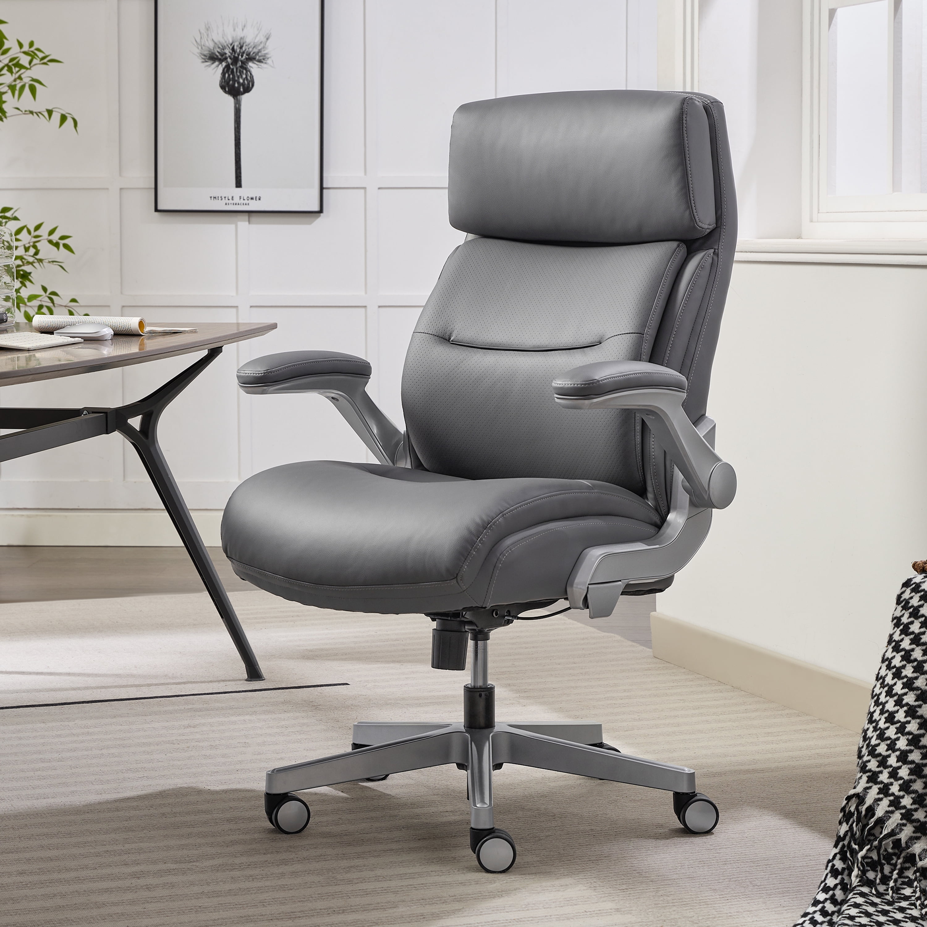 Shaquille O'Neal Cenzo Ergonomic Big and Tall Office Chair ,Flip