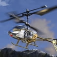 thumbnail image 6 of Yajisi Remote Control Aircraft Toy 3.5 Channel Drop Resistance Alloy USB Rechargeable RC Helicopter with Light Effect Silver (8.27 inches / 21 cm), 6 of 6