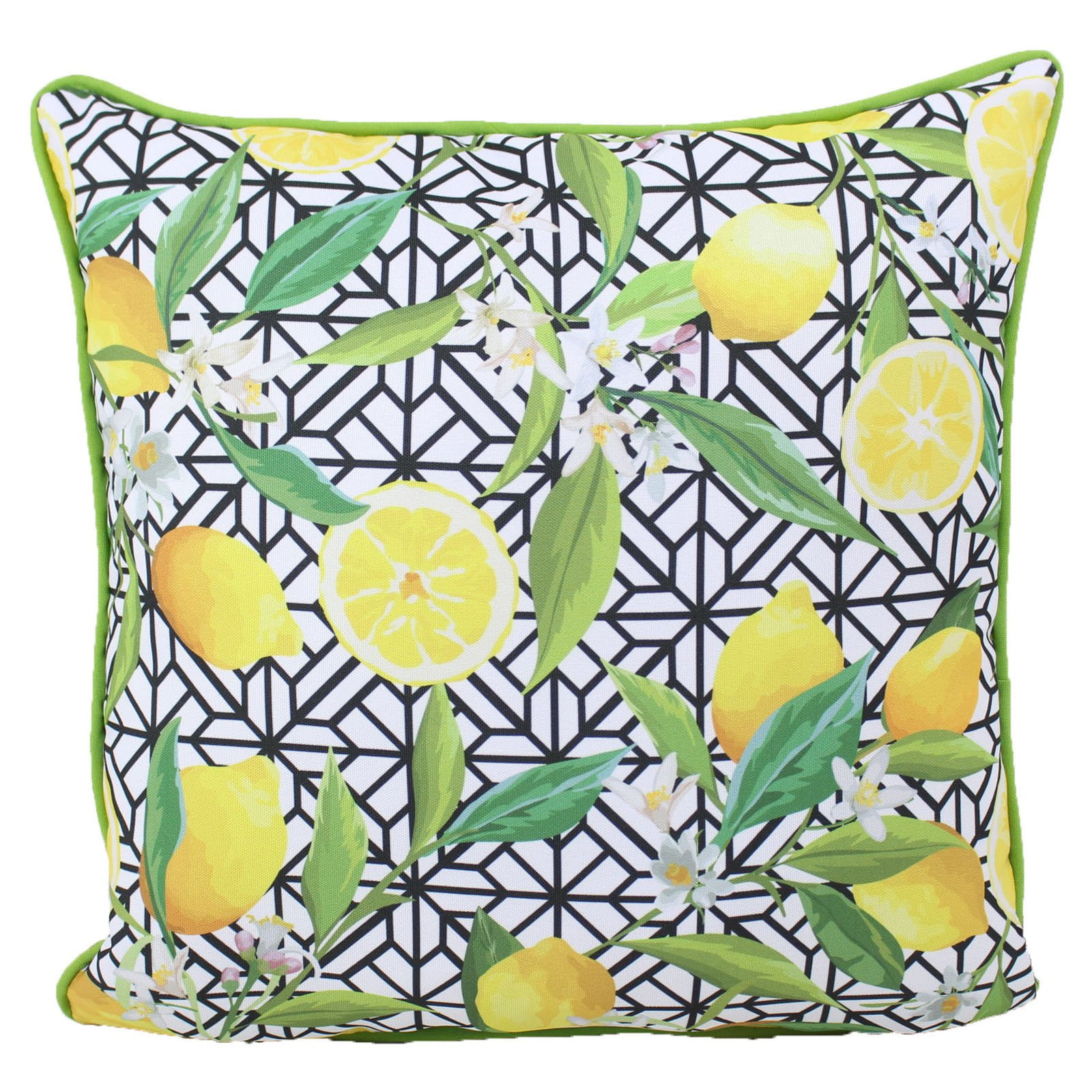 Lava Lemon Pattern Outdoor Pillow