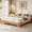 Pine, variant on King Size Platform Bed Frame, Minimalist Wood Bed Frame No Headboard Needed, Sturdy Low Profile Bed with Natural Wood Grain, Noise-Free & Easy Assembly