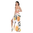 thumbnail image 3 of FORMRS Womens Beach Sarong Semi-Sheer Bikini Wrap Skirt Swimsuit Cover-ups, Orange Slices, 3 of 7