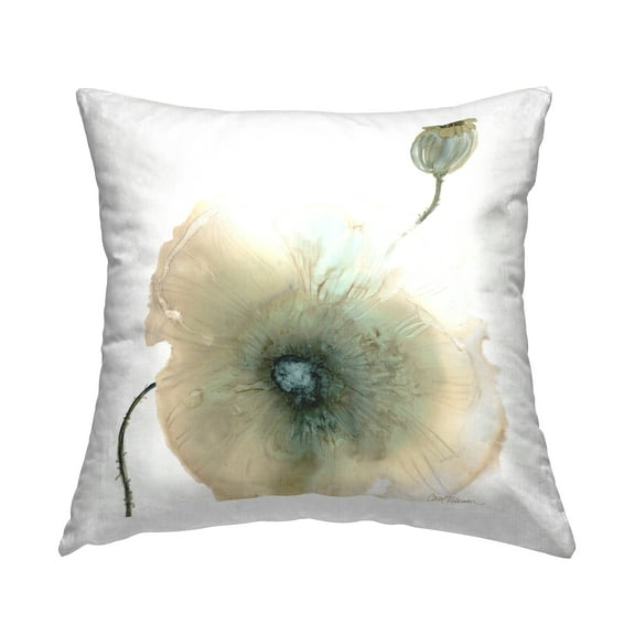 Stupell Industries Abstract Floral Design Budding Blossom Design by Carol Robinson Throw Pillow