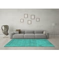 thumbnail image 3 of Ahgly Company Indoor Rectangle Oriental Turquoise Blue Industrial Area Rugs, 4' x 6', 3 of 4
