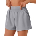 thumbnail image 2 of Running Shorts for Women High Waist Pockets Lightweight Breathable Yoga Gym Active Sports Workout Athletic Shorts, 2 of 6