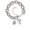J, variant on Crystal Initial - P - Beaded Border -A- Pebble Initial Diana Bracelet