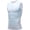 White, variant on Men Shirt,Quick-Drying Breathable Sleeveless Elastic Vest,Ionic Compression Shape,Build Toned Body Running & Performance