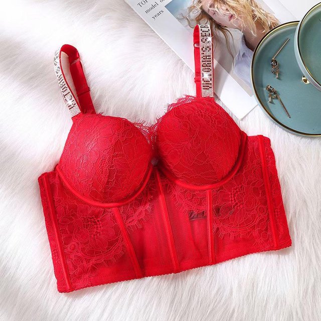 Ropa Interior De Diamantes De Imitación De Lujo Diseño De Marca Reúne Sujetador De Encaje sexy 2022pangjing