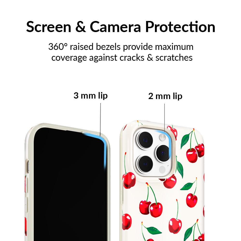 Velvet Caviar iPhone 14 Pro Max Case Cherry - MagSafe Compatible - Cute Protective Phone Cases for Women