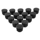 thumbnail image 4 of 100 piezas Tapa de plástico redonda de 16 mm Tapón para patas de muebles Tapón de tubo Tapón ciego, 4 of 5