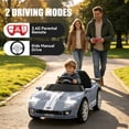 thumbnail image 7 of Xuanlur 12V Licensed Ford GT Kids Ride on Toy, 12V Battery Powered Electric Car w/Remote Control, 4-Wheel Suspension, 3 Speed, Battery Display, LED Lights, Ride on Car for Toddler 1-5 Years, Grey, 7 of 7