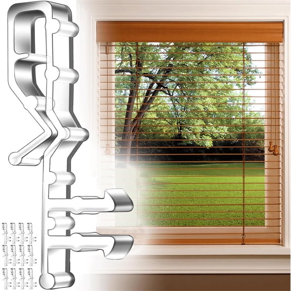 NOGIS 12 Pcs Hidden Channel Valance Clips, 2-1/8inch Clear Plastic Valance Clips for The Valance with a Groove in The Back (Style B)