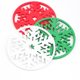 thumbnail image 1 of 3 uds árbol de Navidad copo de nieve posavasos de fieltro almohadilla protectora de mesa resistente al calor estera de taza café té mantel accesorios de cocina (rojo + verde + blanco) LingWen 8390612153303, 1 of 1