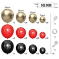 thumbnail image 2 of Kit de guirnaldas con forma de arco con forma de globo MEBAY, negro, dorado y rojo, 141 unidades, 2 of 7