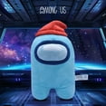 thumbnail image 6 of Among Us Huggable Buddie Plush Toy - Cyan with Beannie, 6 of 6