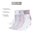 thumbnail image 2 of Calcetines Adidas Athletic acolchados, paquete de 6 unidades, talla M, para mujer, 2 of 7