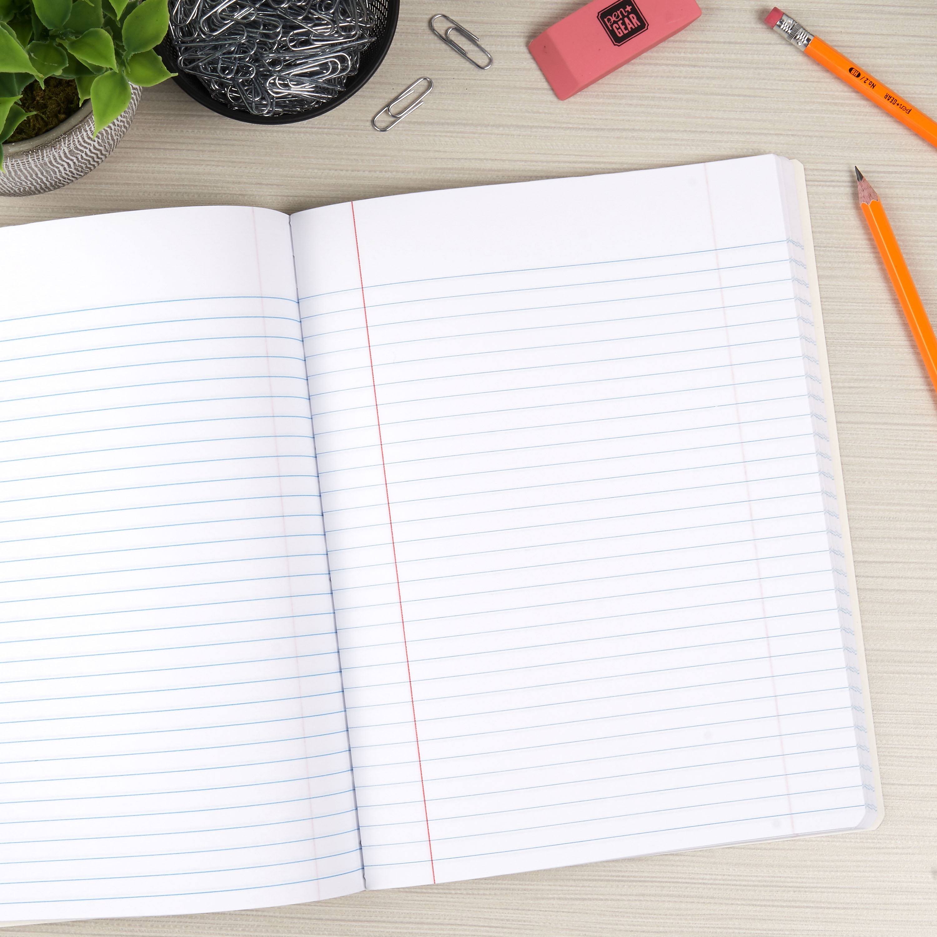 Pen+Gear Composition Book, Wide Ruled, 100 Sheets, 7.5"x9.75"