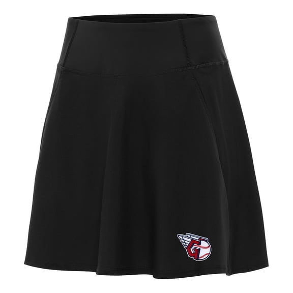 Women's Antigua Black Cleveland Guardians Chip Skort