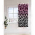thumbnail image 4 of Ombre Leopard Thermal Insulated Blackout Curtains for Bedroom 96 Length Print Pink to Gray Gradient Room Darkening Curtain 1 Panel Grommet Window Curtain Drape for Living Room Nursery Room, 4 of 7
