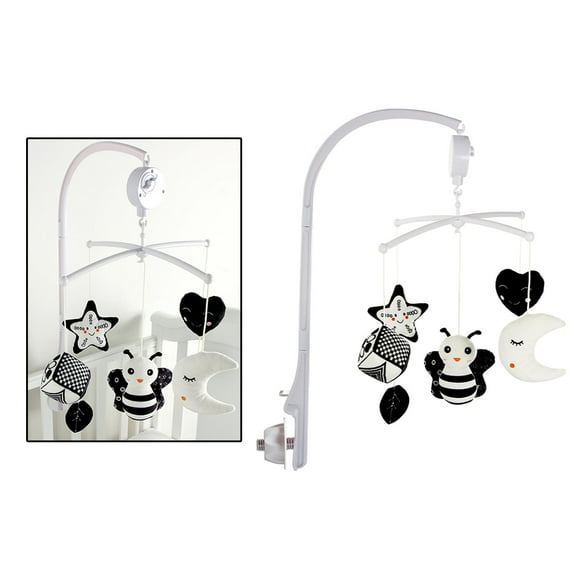 Soporte Móvil para Bebé Montessori Cot Bell Holder para Cochecito, Cuna para Niños , Bee